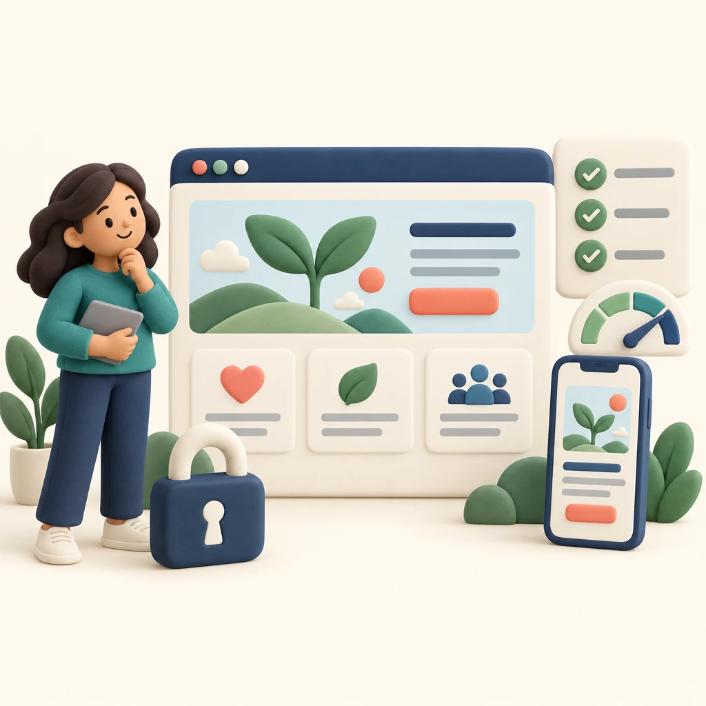 Nonprofit website with security, mobile usability, and readiness checks.